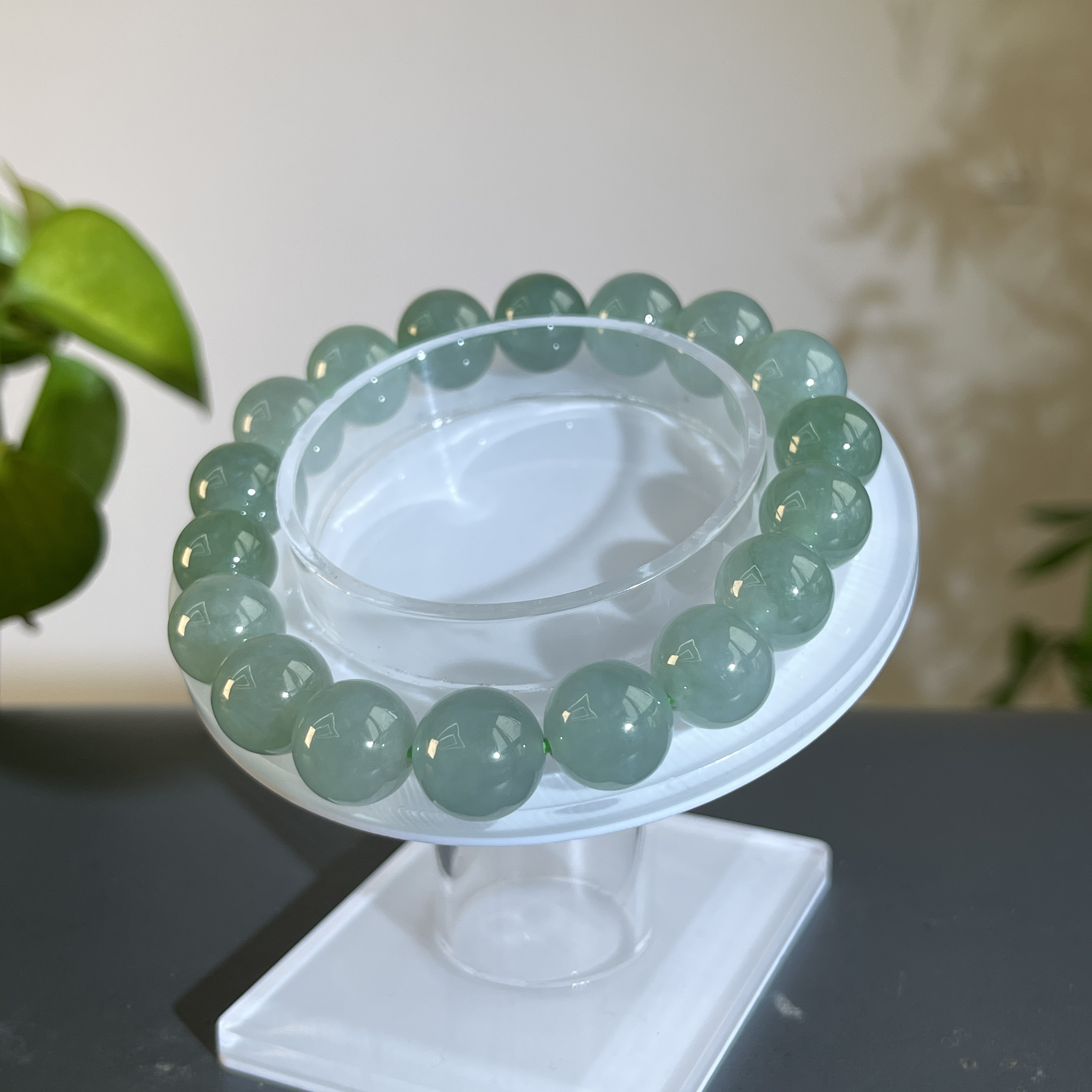 JTB12-167 天然缅甸A货翡翠  翡翠手串