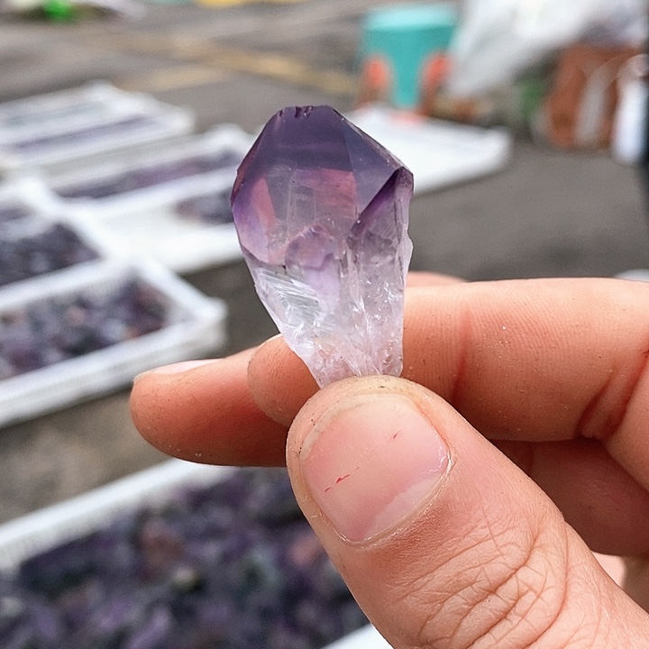 【闪购商品】水晶珠宝半成品未镶嵌听**雨紫水晶