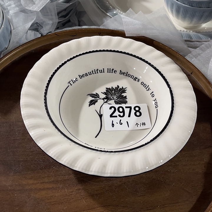 瓷微瑕外贸餐具2978