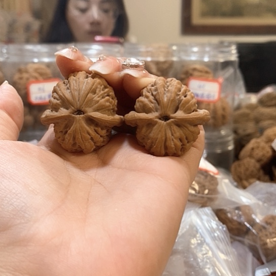 文玩核桃吊坠35图图有龟背