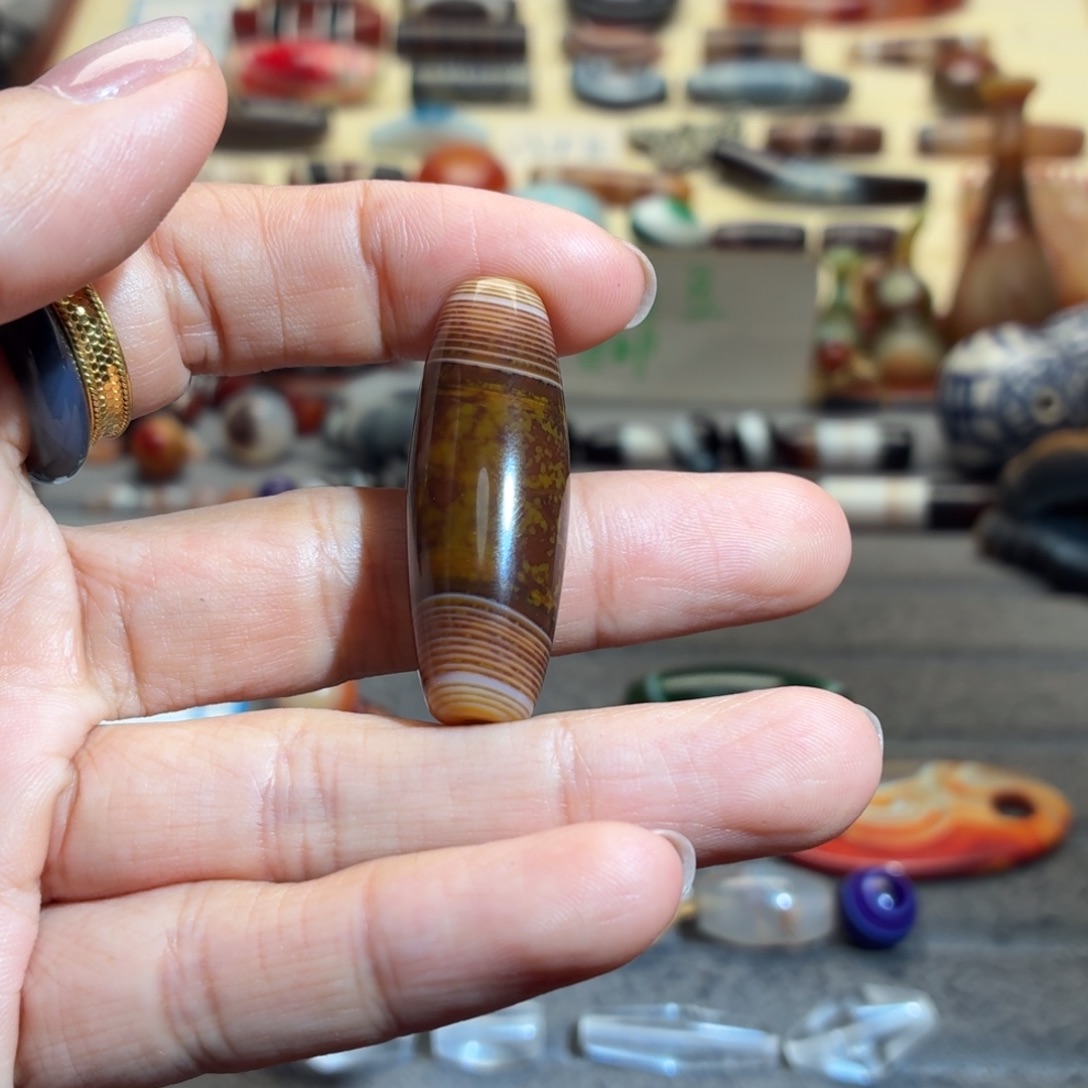 光***翼玛瑙/玉髓合金颈饰