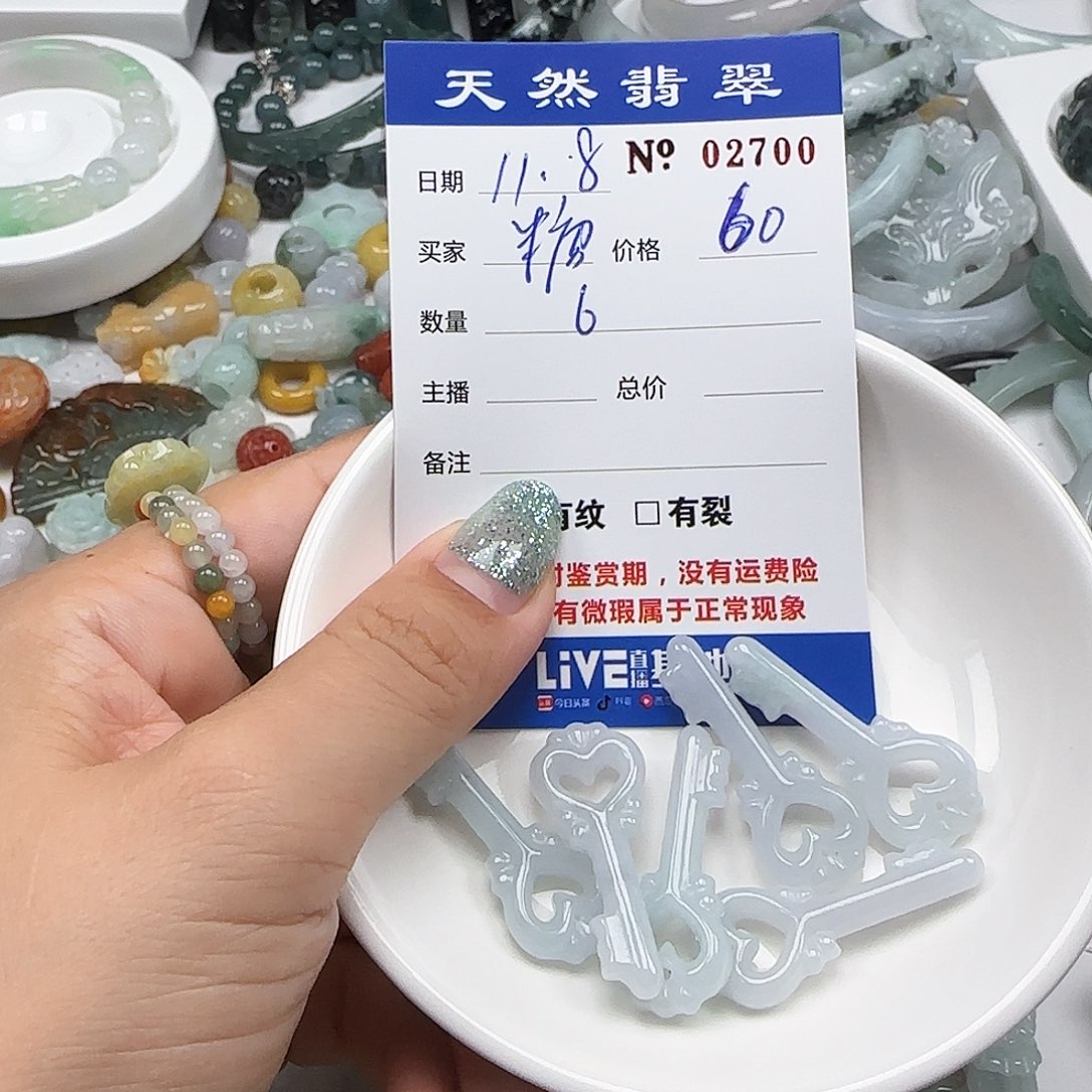 糖***碗翡翠未镶嵌颈饰555