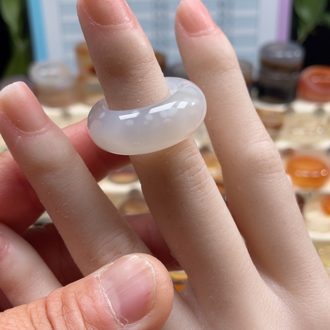 玛瑙/玉髓未镶嵌戒指Z17.3港15