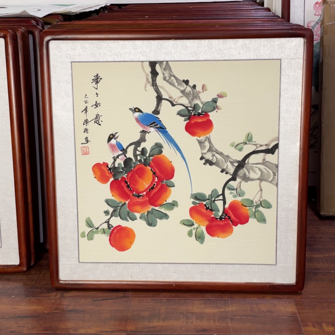 国画带框尺寸63*63厘米