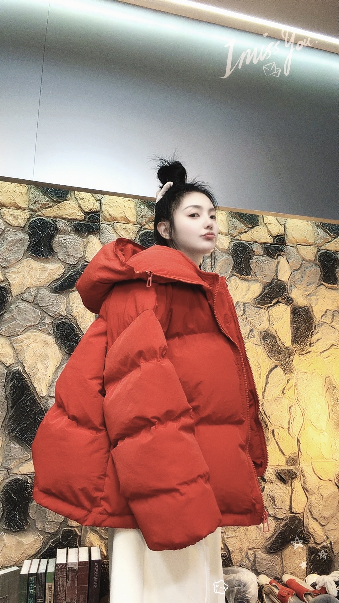 Laurine原创韩版加厚面包服