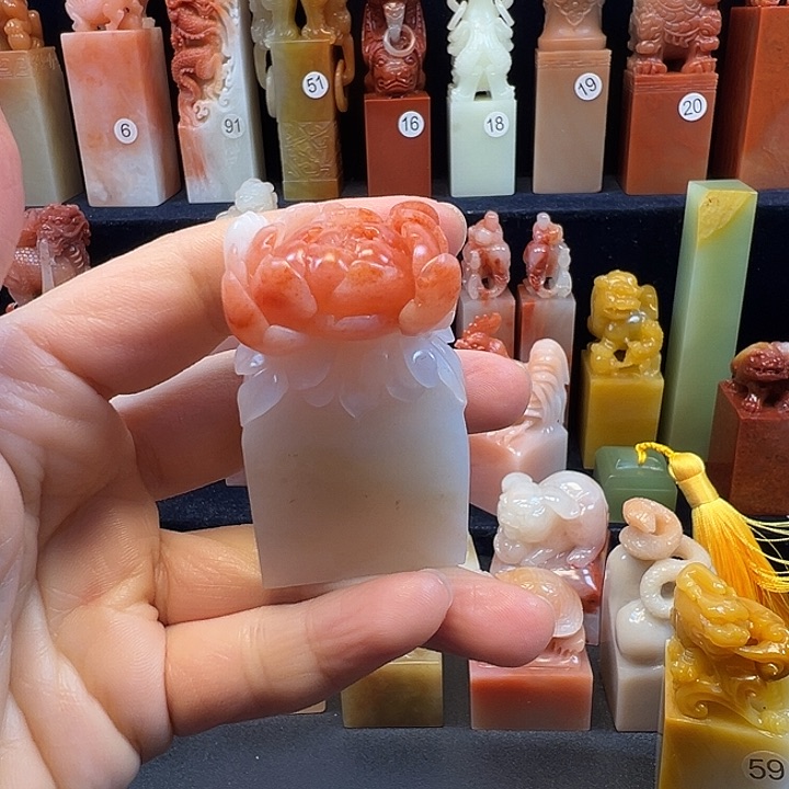 寿山石印石寿山石手工雕刻