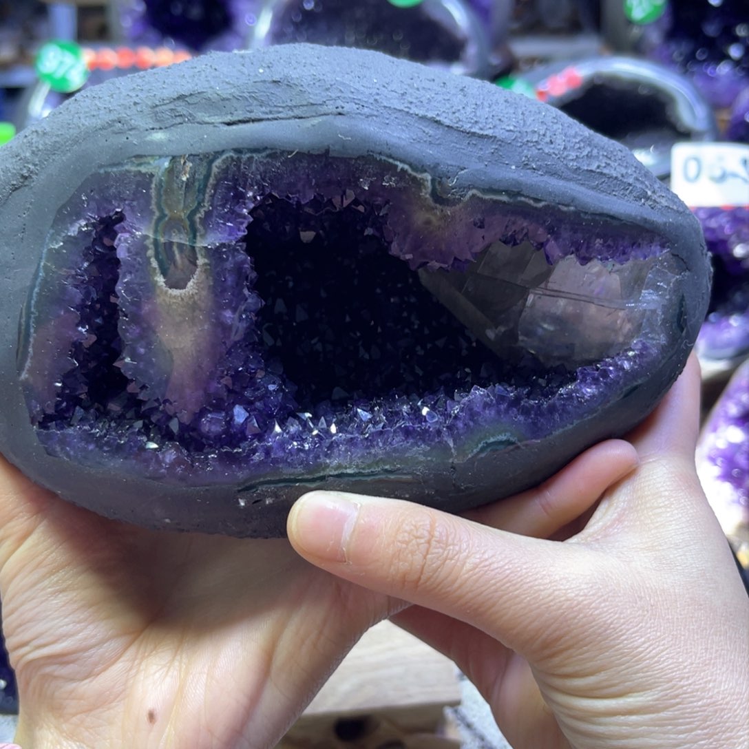 紫晶摆件未镶嵌紫水晶