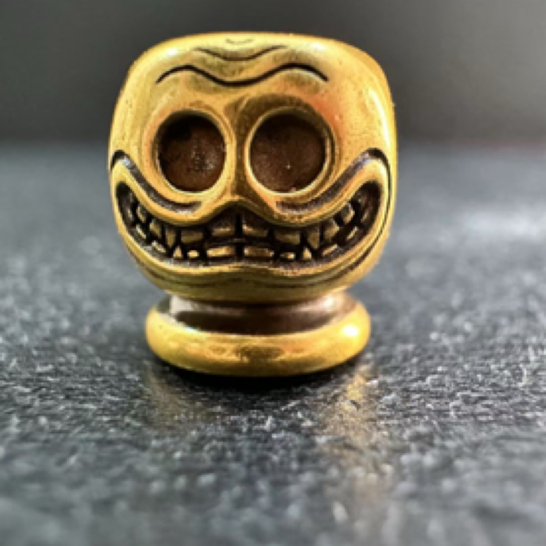 925银银制品 平头金色配饰一个10mm