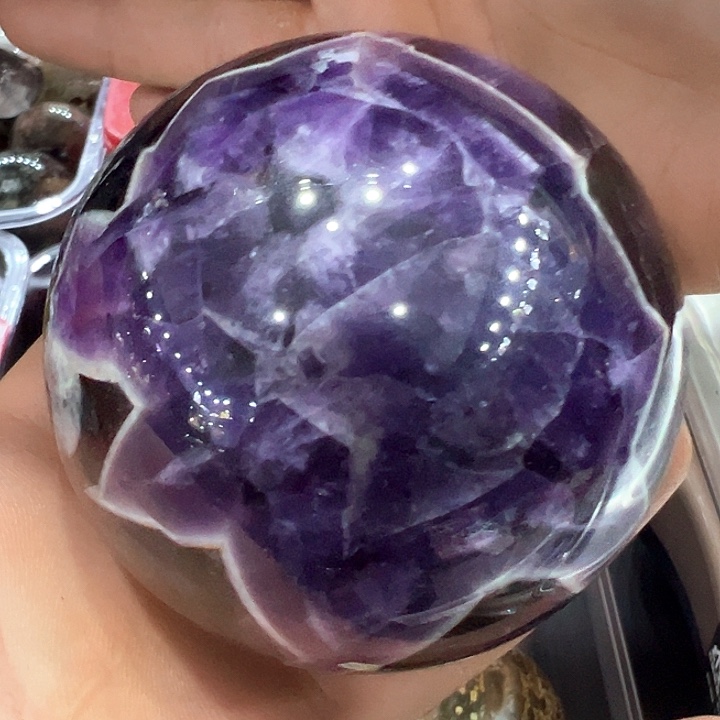 紫晶天然水晶球未镶嵌