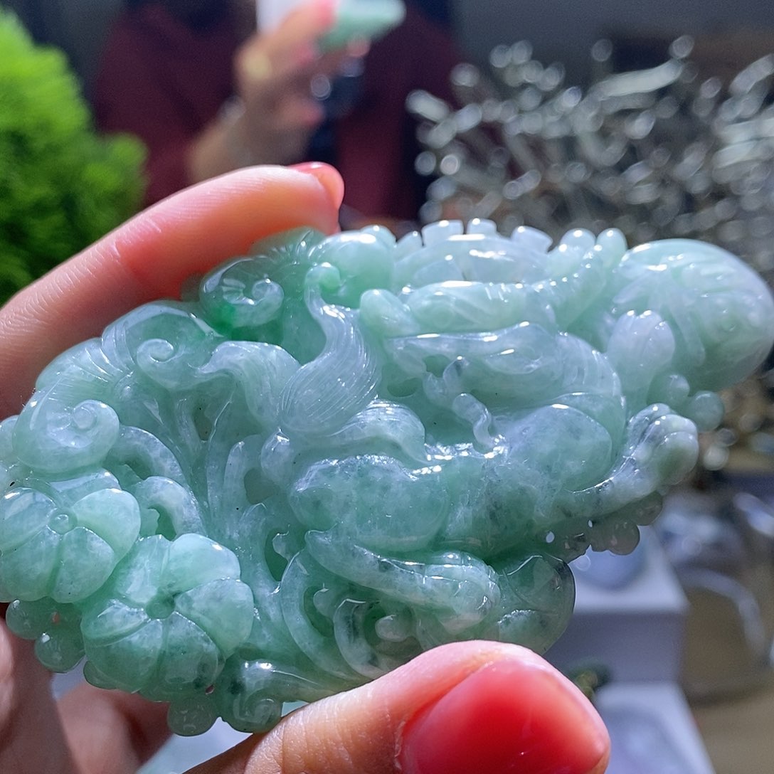 【闪购商品】翡翠颈饰未镶嵌貔貅