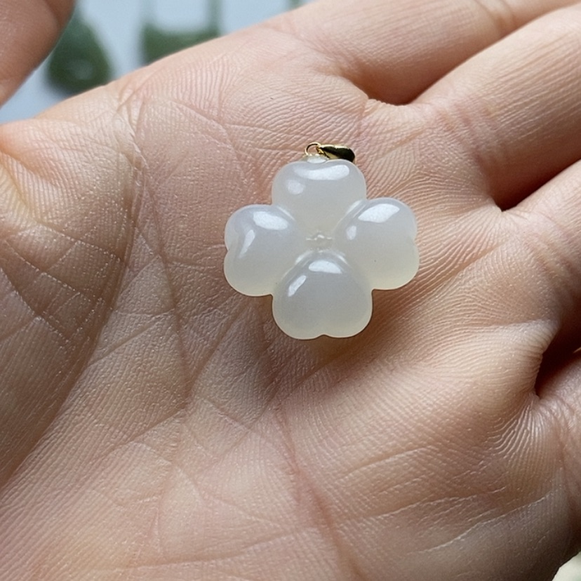 【闪购商品】和田玉颈饰18K金镶嵌