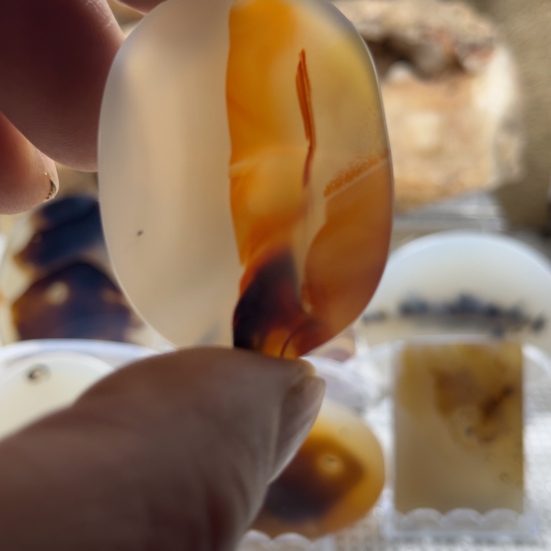 玛瑙/玉髓未镶嵌吊坠(不含链)