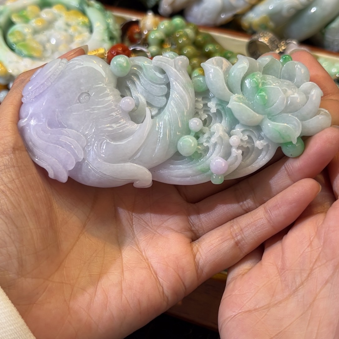 翡翠颈饰未镶嵌待编款