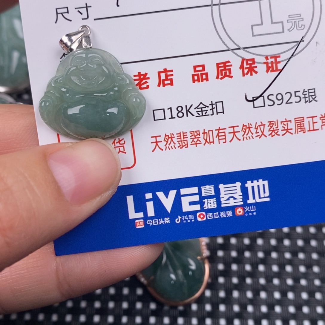 翡翠银S925镶嵌颈饰