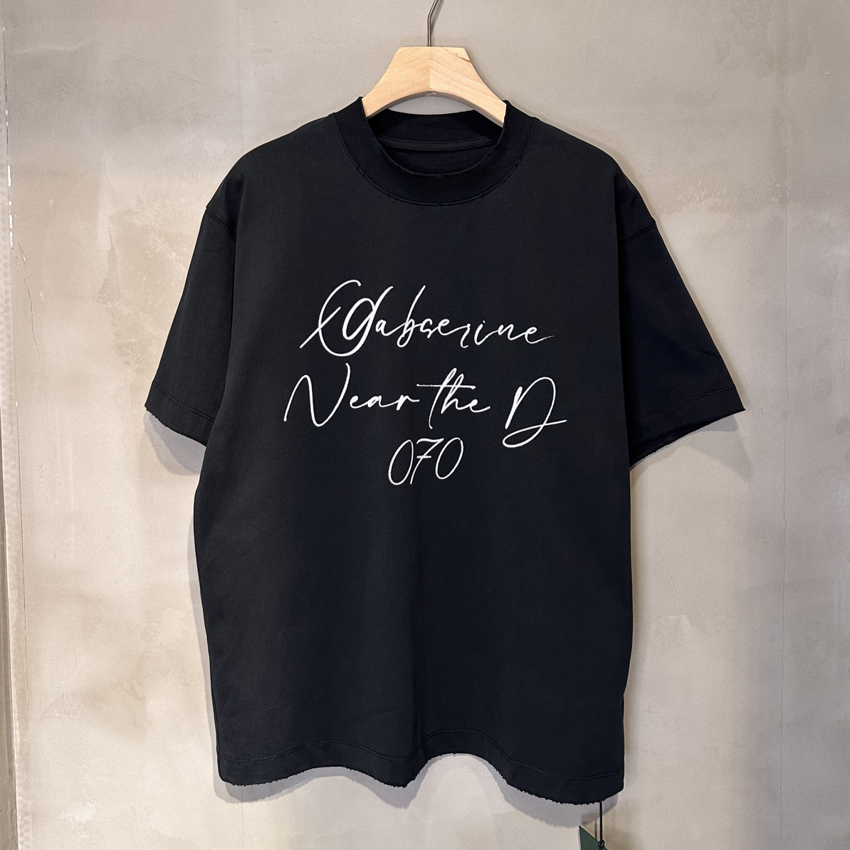 秋冬短袖重磅男女同款字母T恤时尚圆领半袖