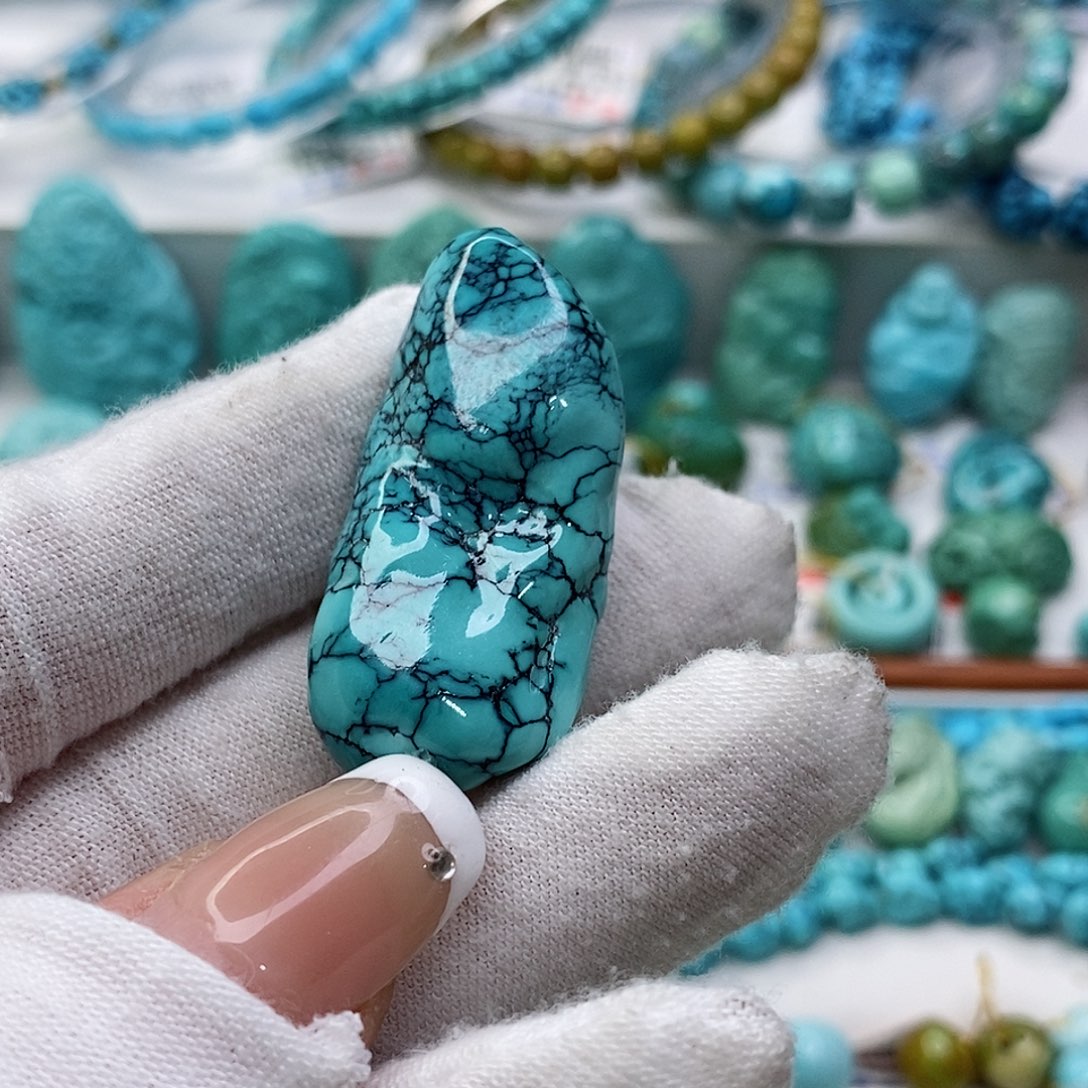 绿松石珠宝奇石未镶嵌