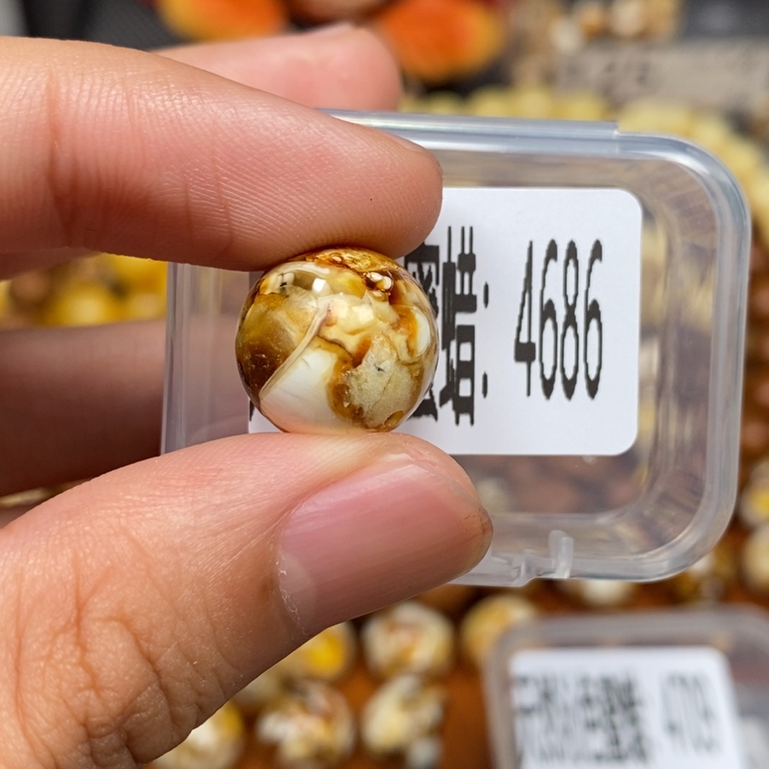 蜜蜡未镶嵌珠宝奇石4686