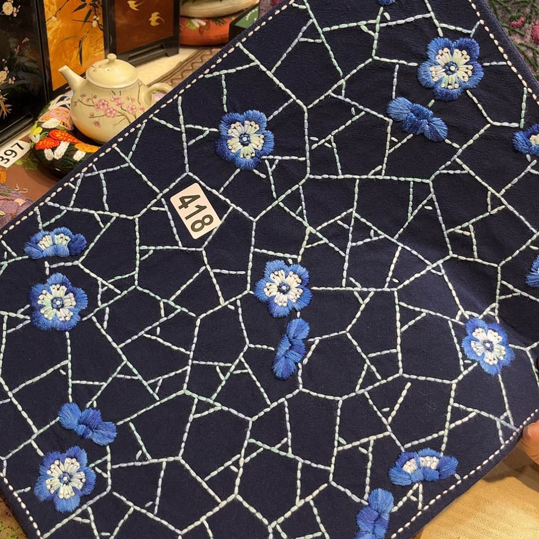 规格30.40刺子绣茶席