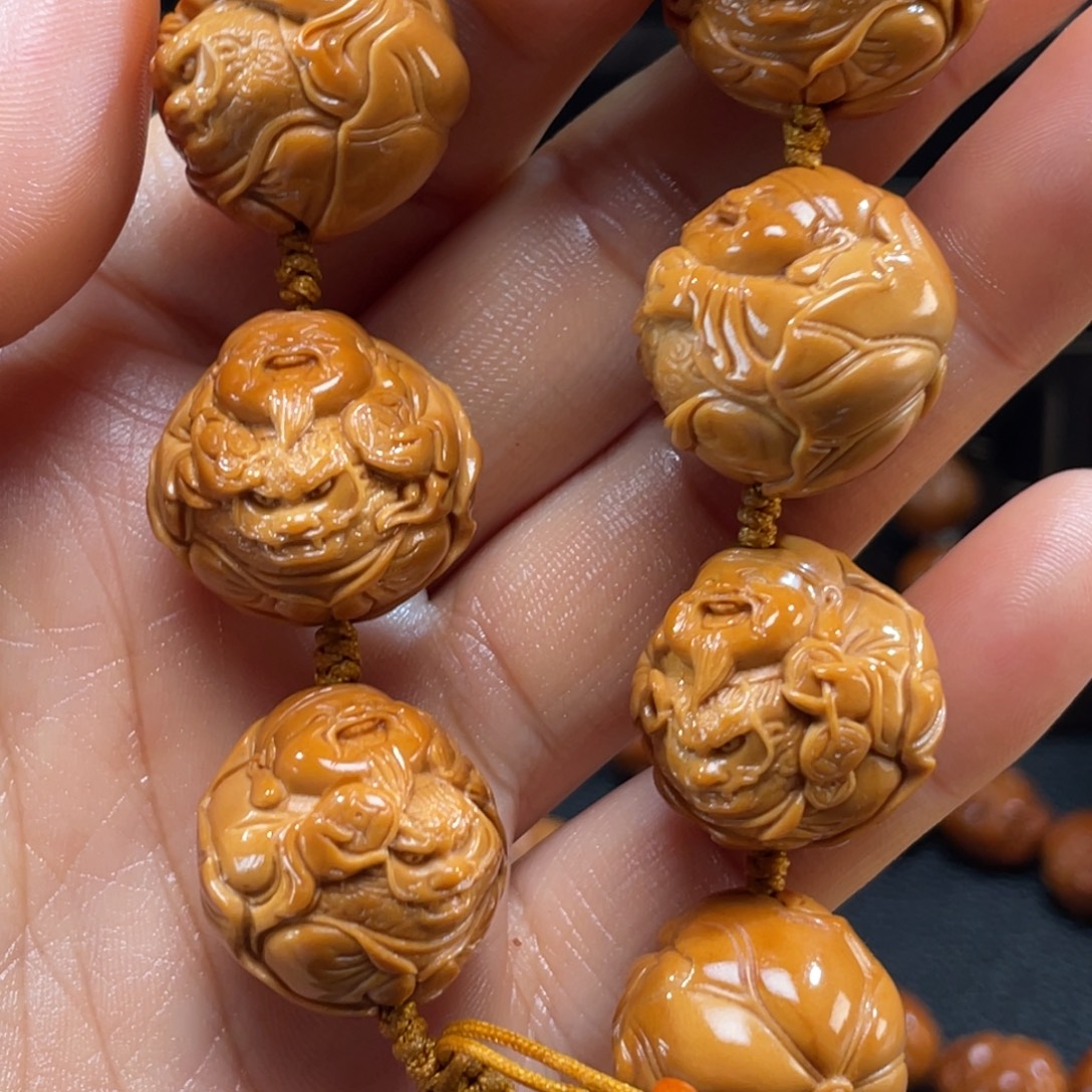 犯****手串/手链橄榄核财神龙6318c