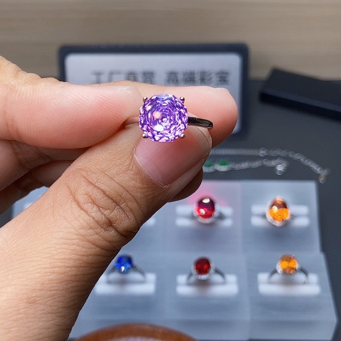 戒指银S925镶嵌托帕石