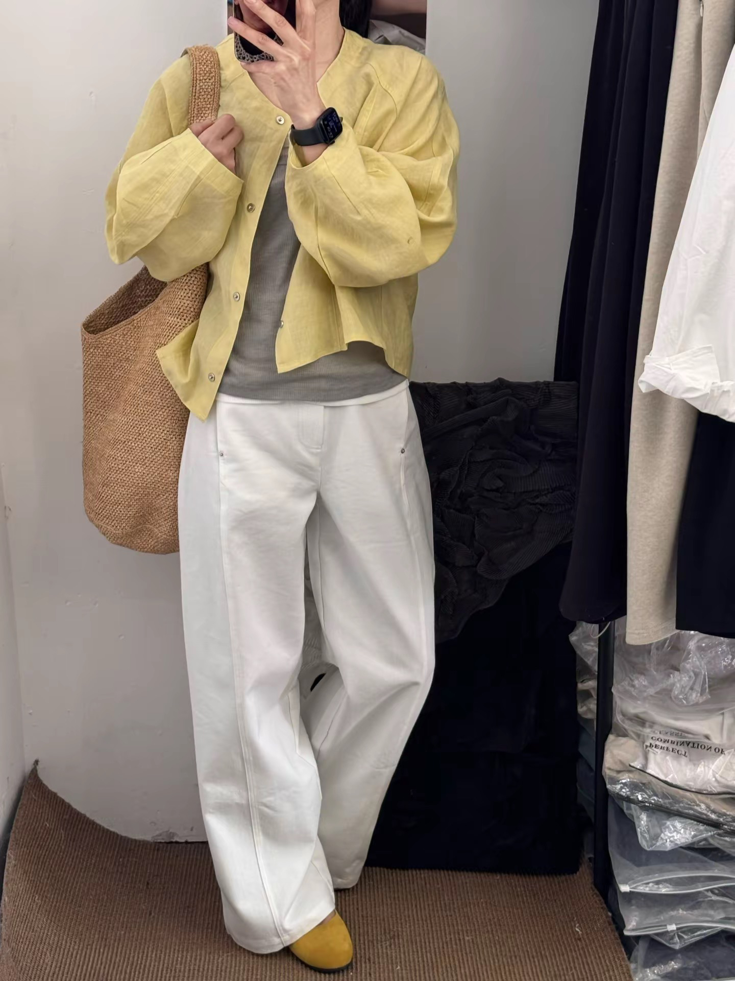 DHH 圆领一排扣防晒上衣外套