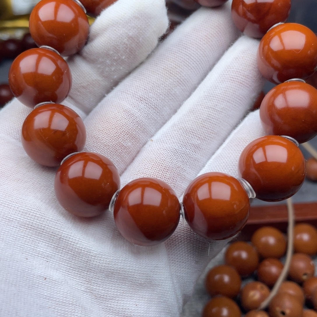 靖***哥橄榄核手串/手链1.75树王