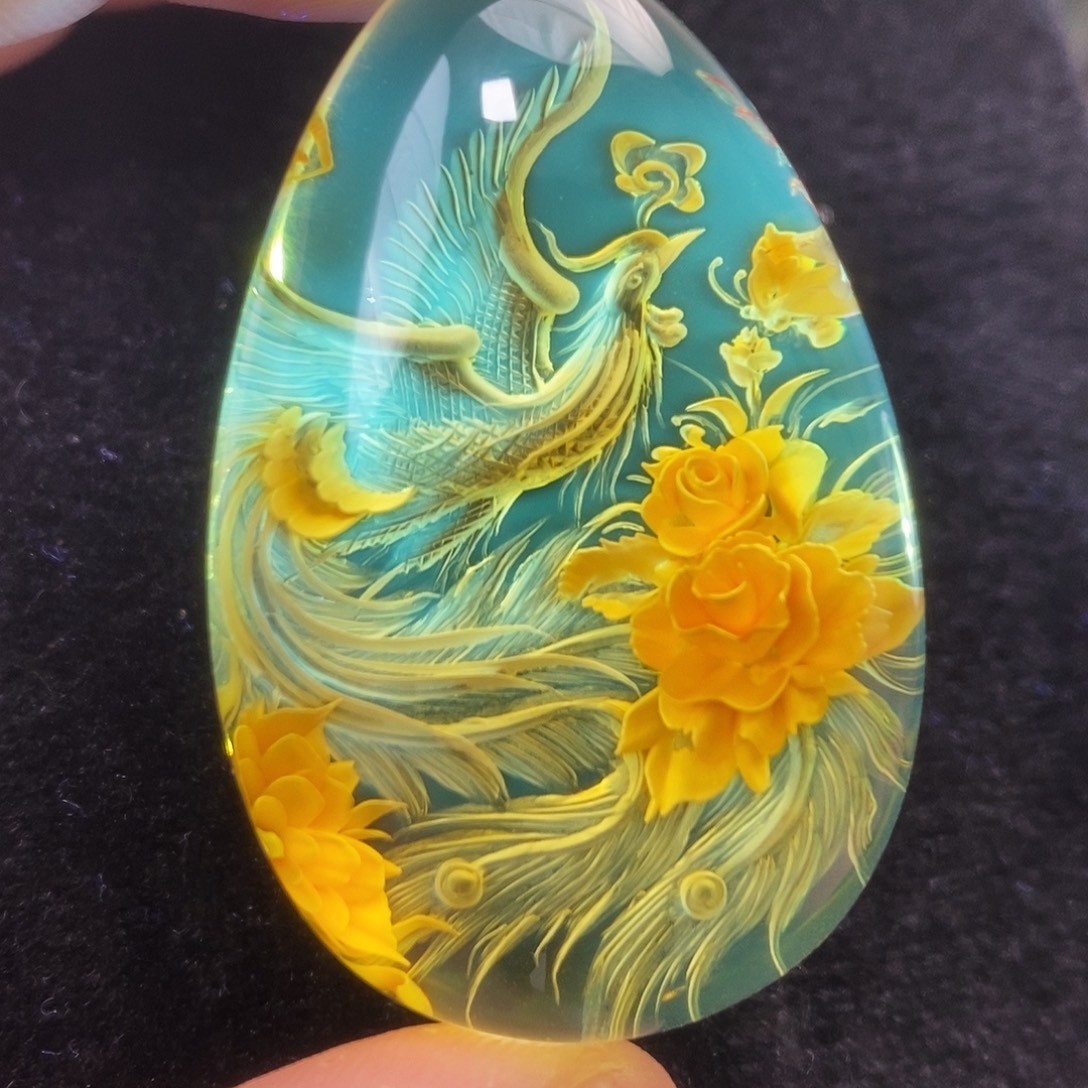 金珀未镶嵌吊坠(不含链)