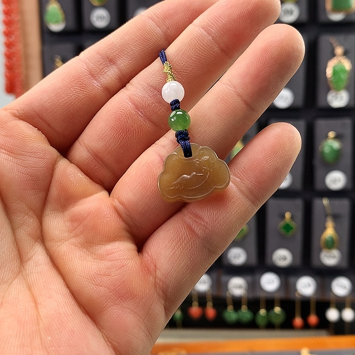 和田玉（糖玉）手机链未镶嵌