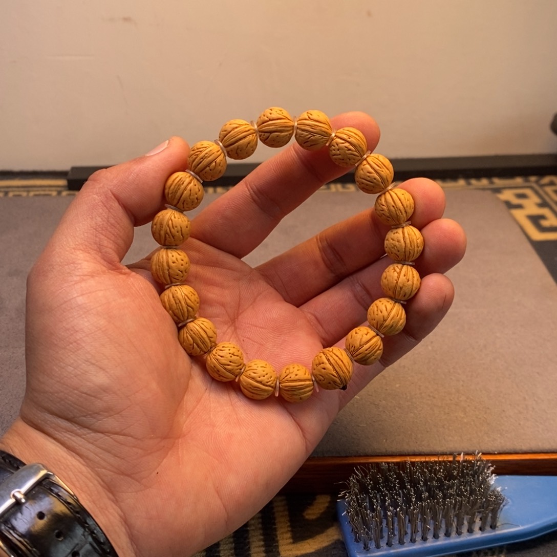 桃核吊坠小黄桃12尺寸毕业串