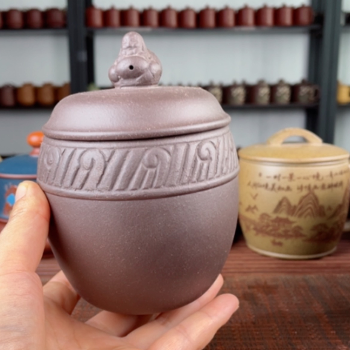 【闪购商品】茶杯紫砂宜兴原矿紫砂盖杯微瑕