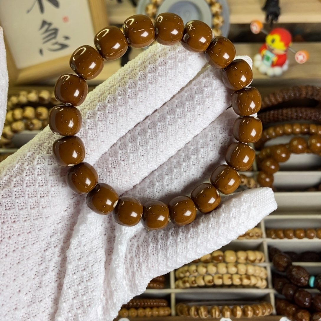 紫金鼠手串A➕半实心油核老型少棕少线