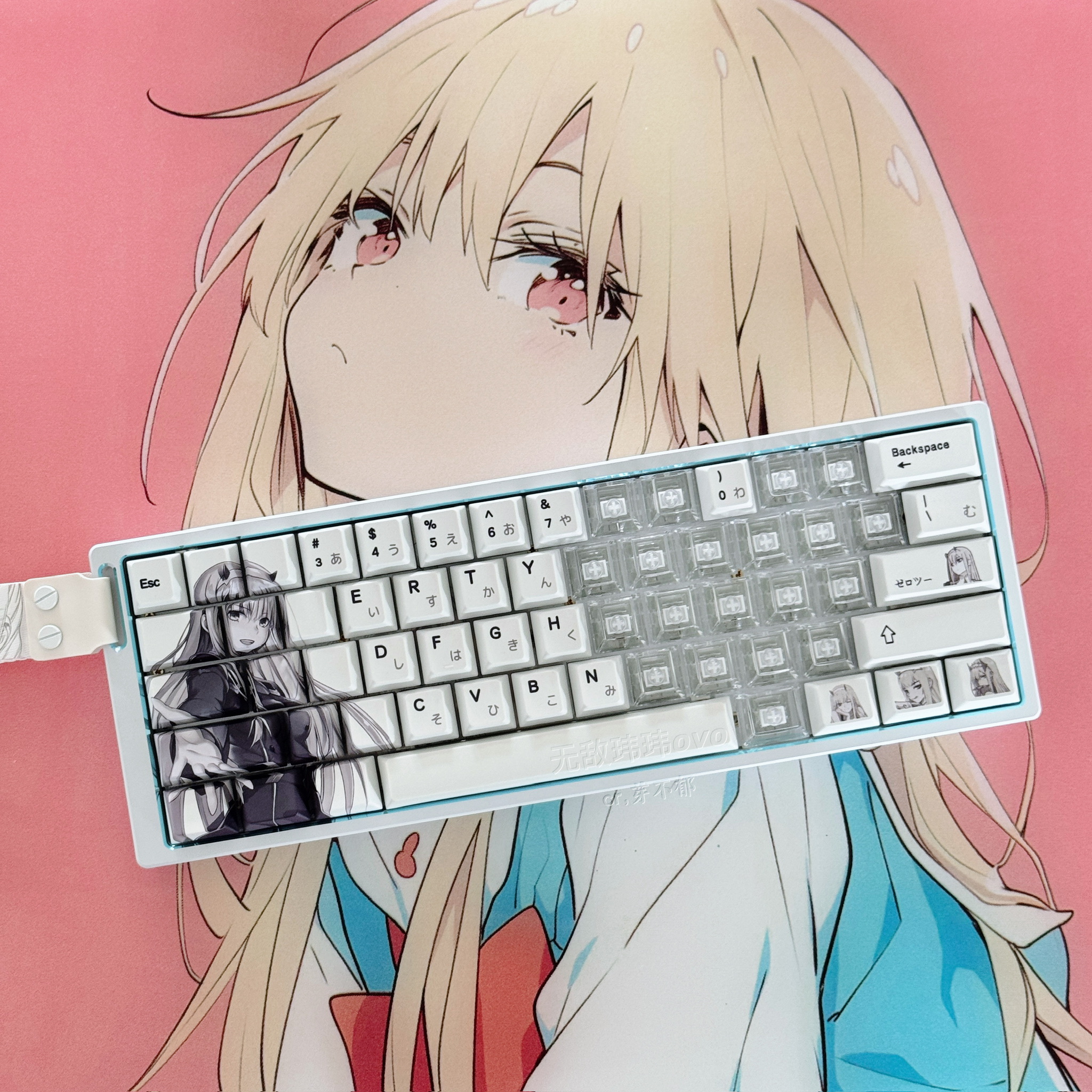 龙女02主题键帽原厂高度131键热升华pbt国家队主题磁轴键盘键帽