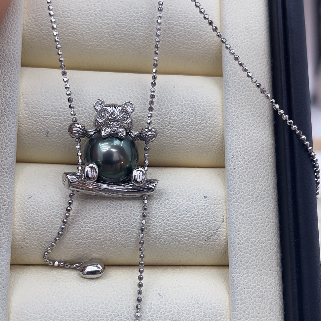 海水珍珠颈饰银S925镶嵌