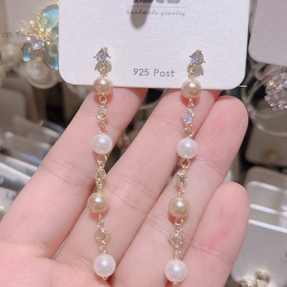 ****吖锆石纯铜合金耳环