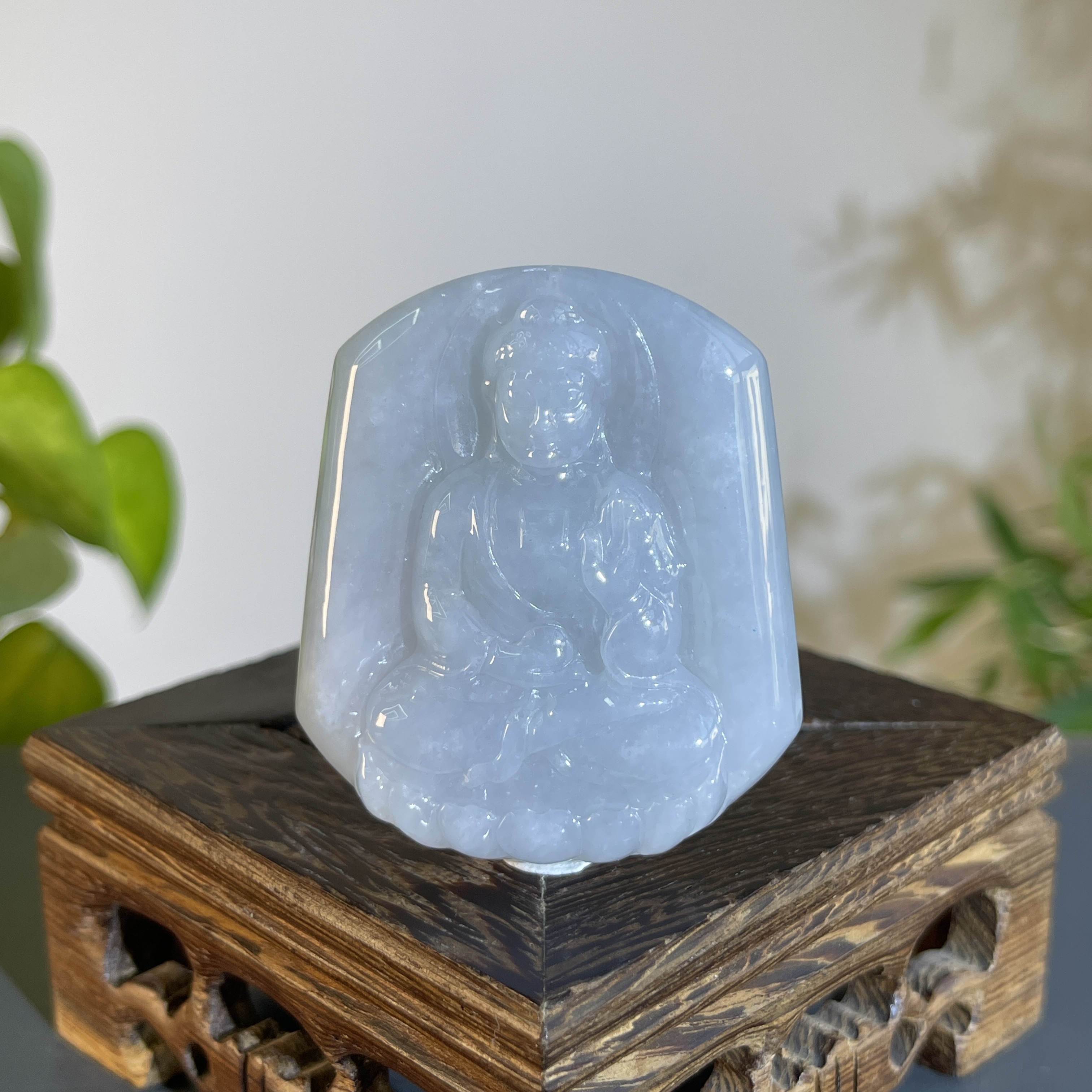 JTW19-57 天然缅甸A货翡翠  阿弥陀佛