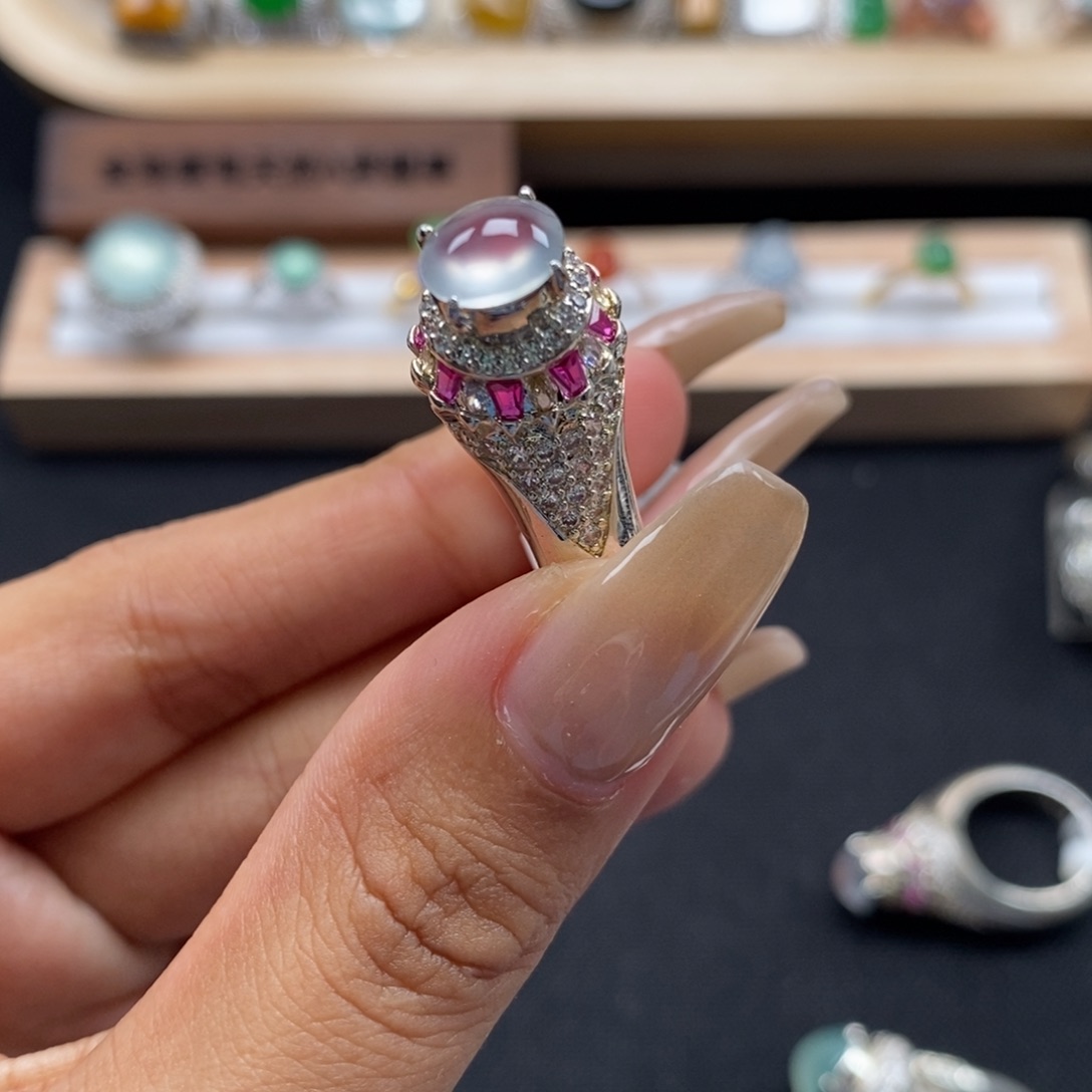 翡翠裸石缅甸天然A货翡翠（冬至快乐）