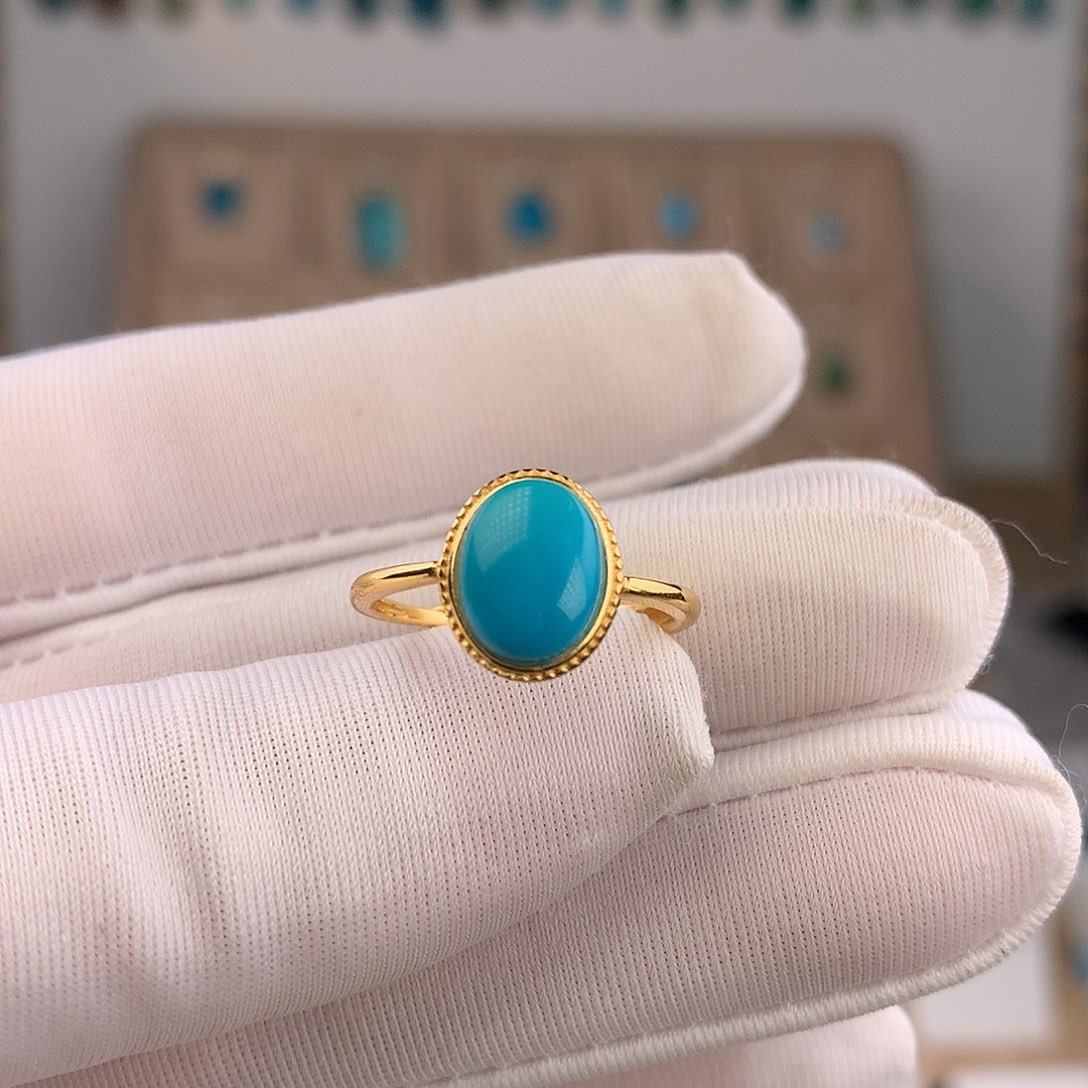 绿松石未镶嵌戒指