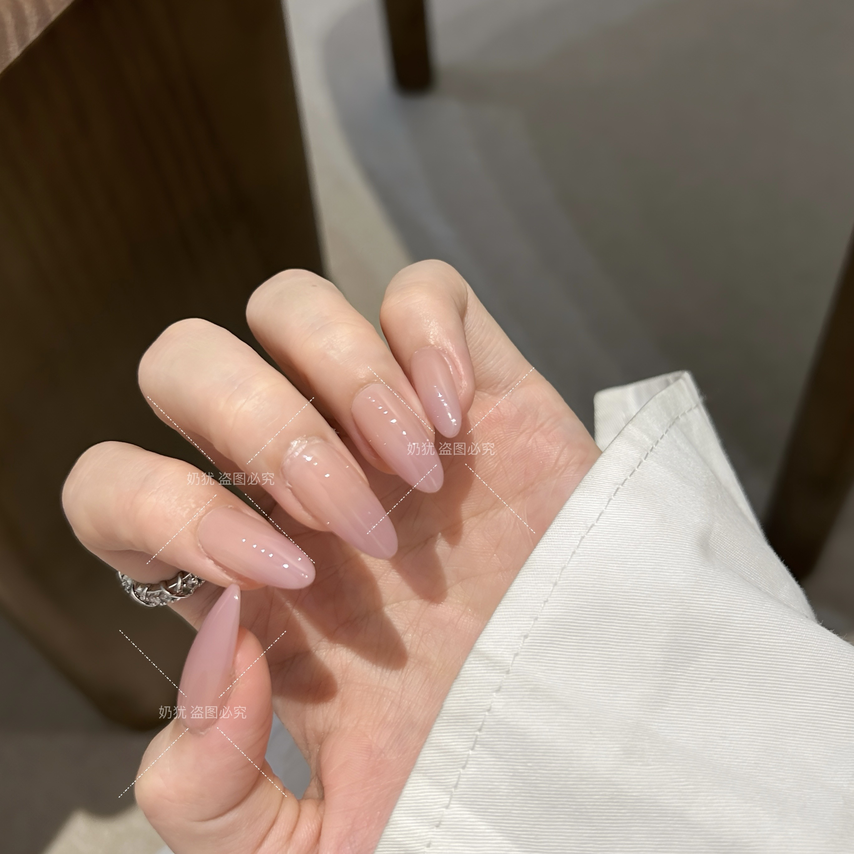 【芋泥奶盖】奶犹高品质纯手工穿戴甲 穿戴美甲成品