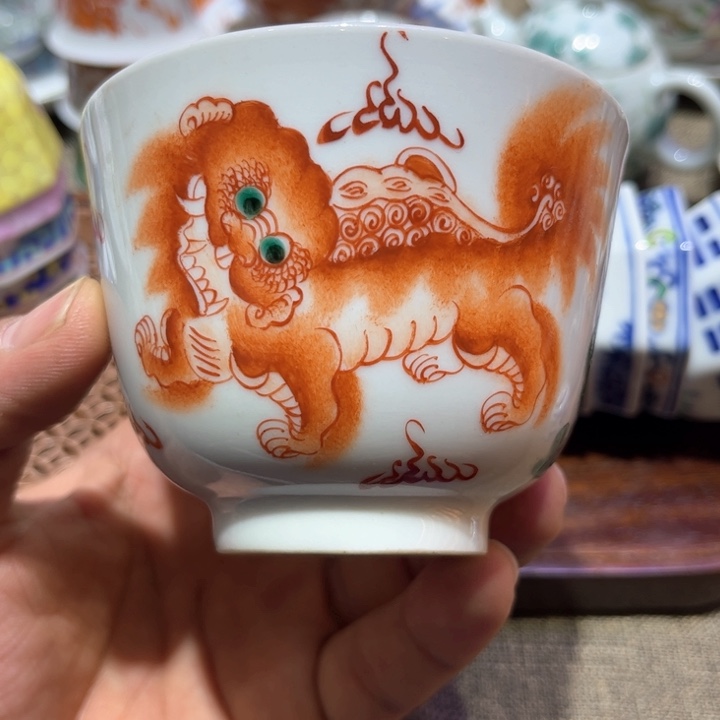 纯手绘精品盖碗杯