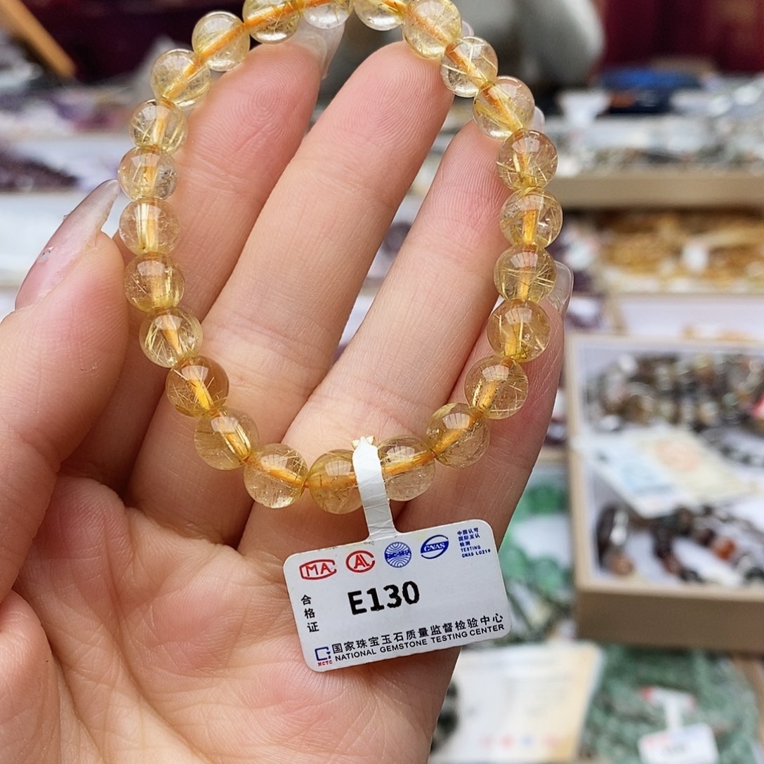 水晶手链未镶嵌E130 发晶