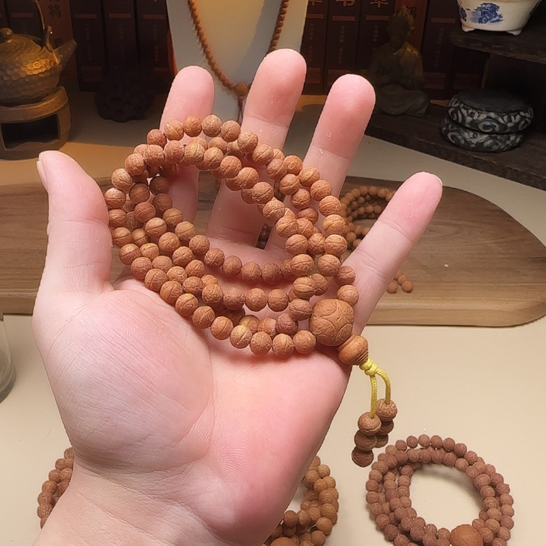 L***飞凤眼菩提吊坠精工雕刻酸枣核