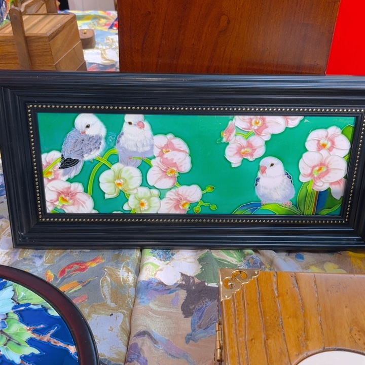 加大款瓷板画艺术作品挂画