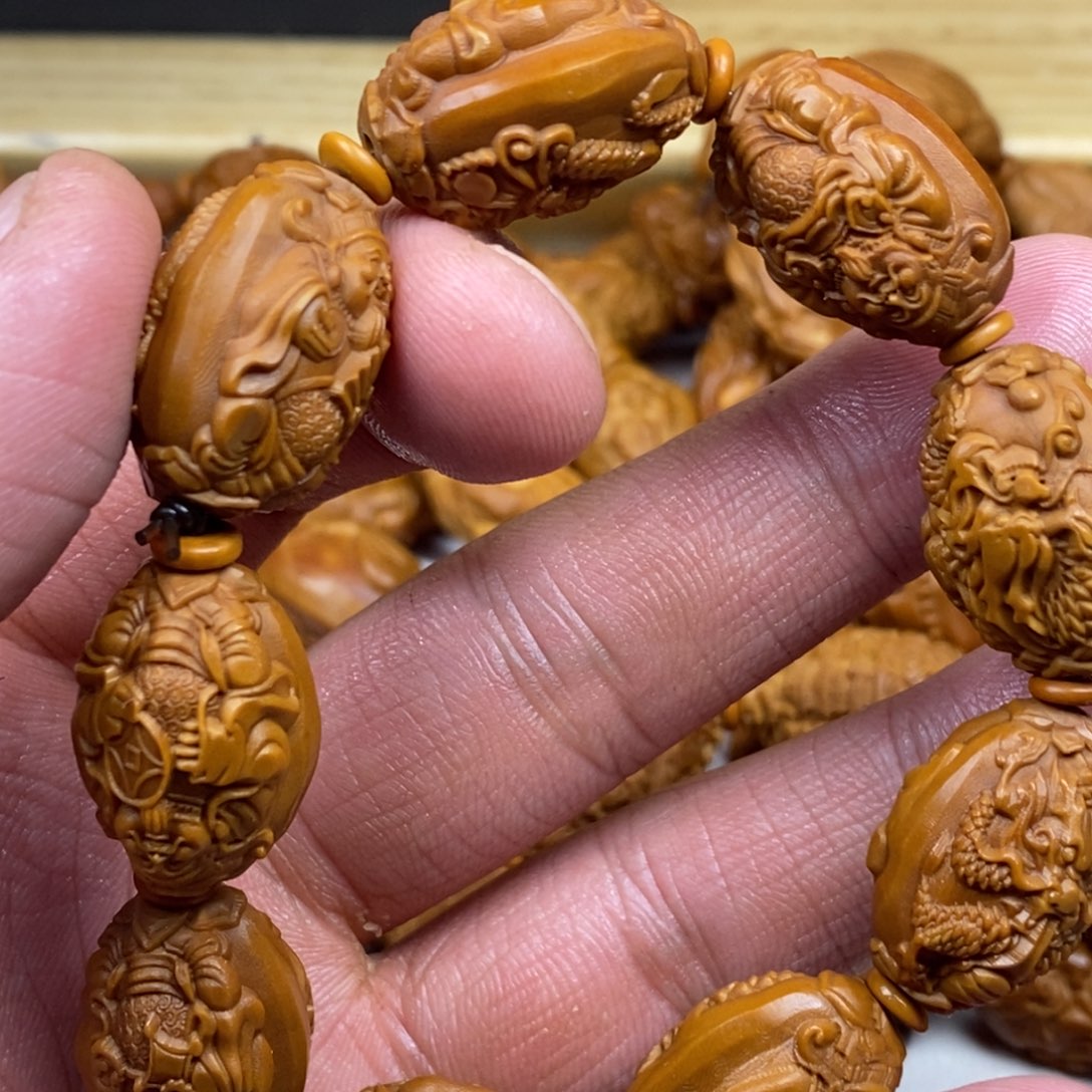橄榄核手串/手链橄榄核雕刻工艺手串7