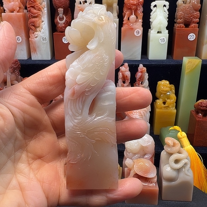 寿山石印石寿山石手工雕刻