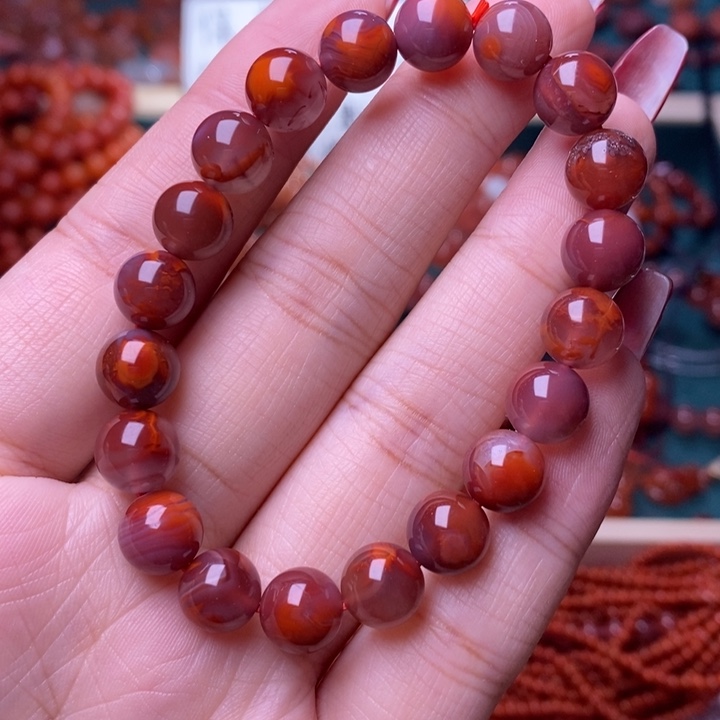 南红玛瑙手链未镶嵌3