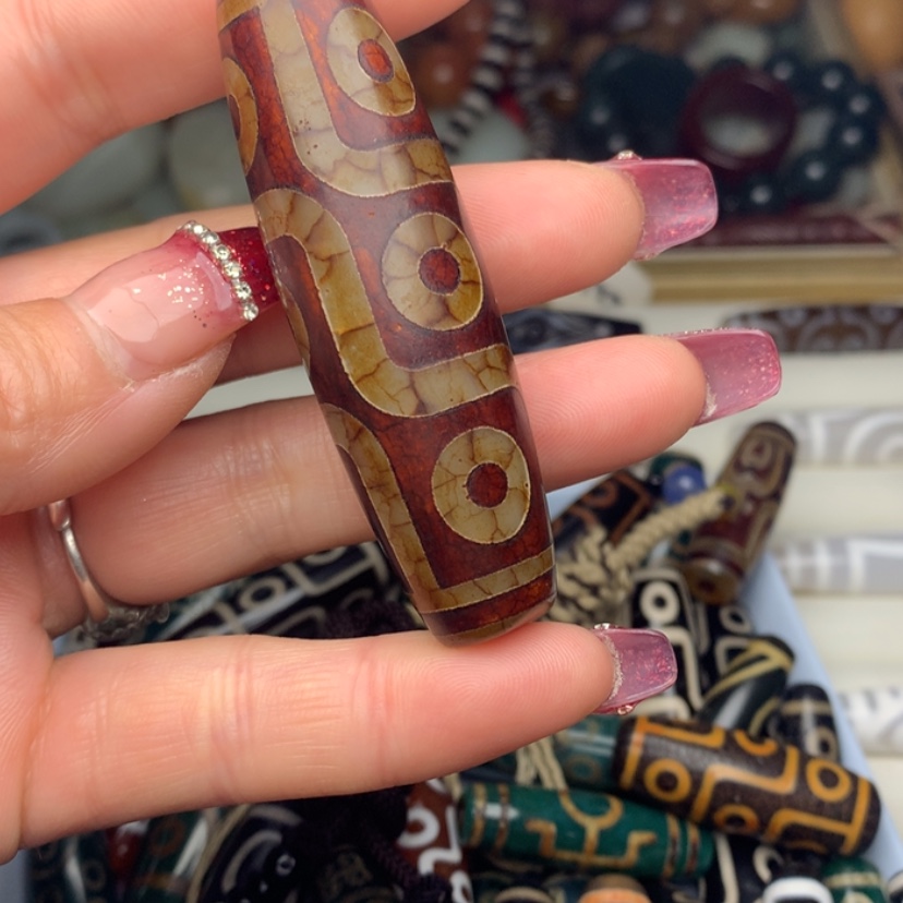 【闪购商品】玛瑙/玉髓颈饰未镶嵌火供大九眼