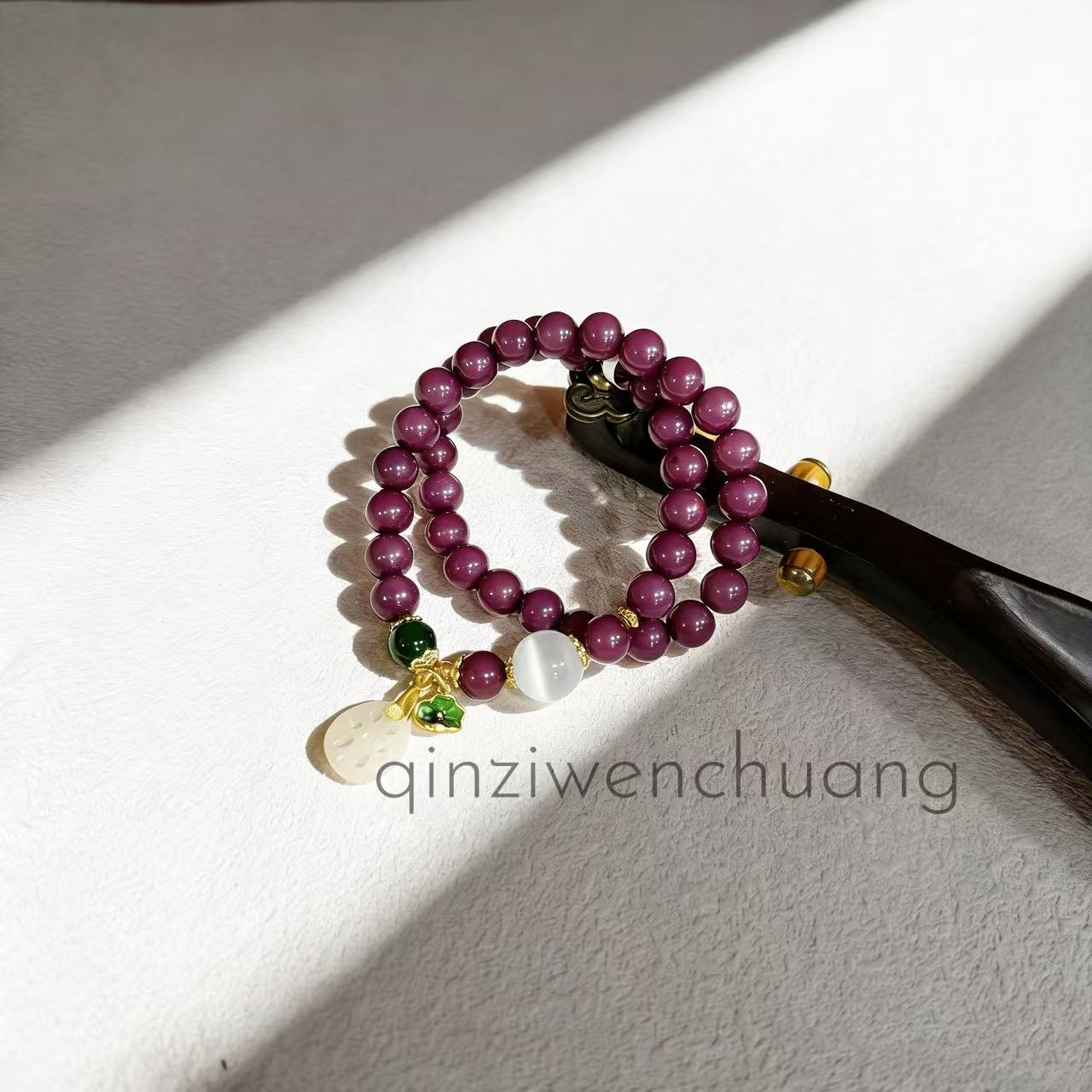 DP 1115-9.0乌梅子菩提+猫眼隔珠+藕片挂件乌梅子菩提（无礼盒）