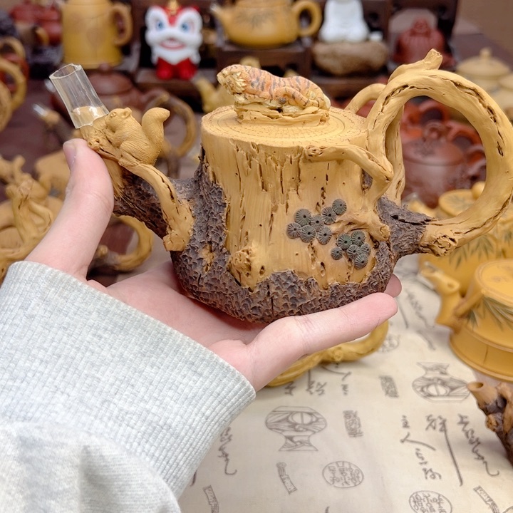 紫砂茶壶洛*?枯木逢春z sh h