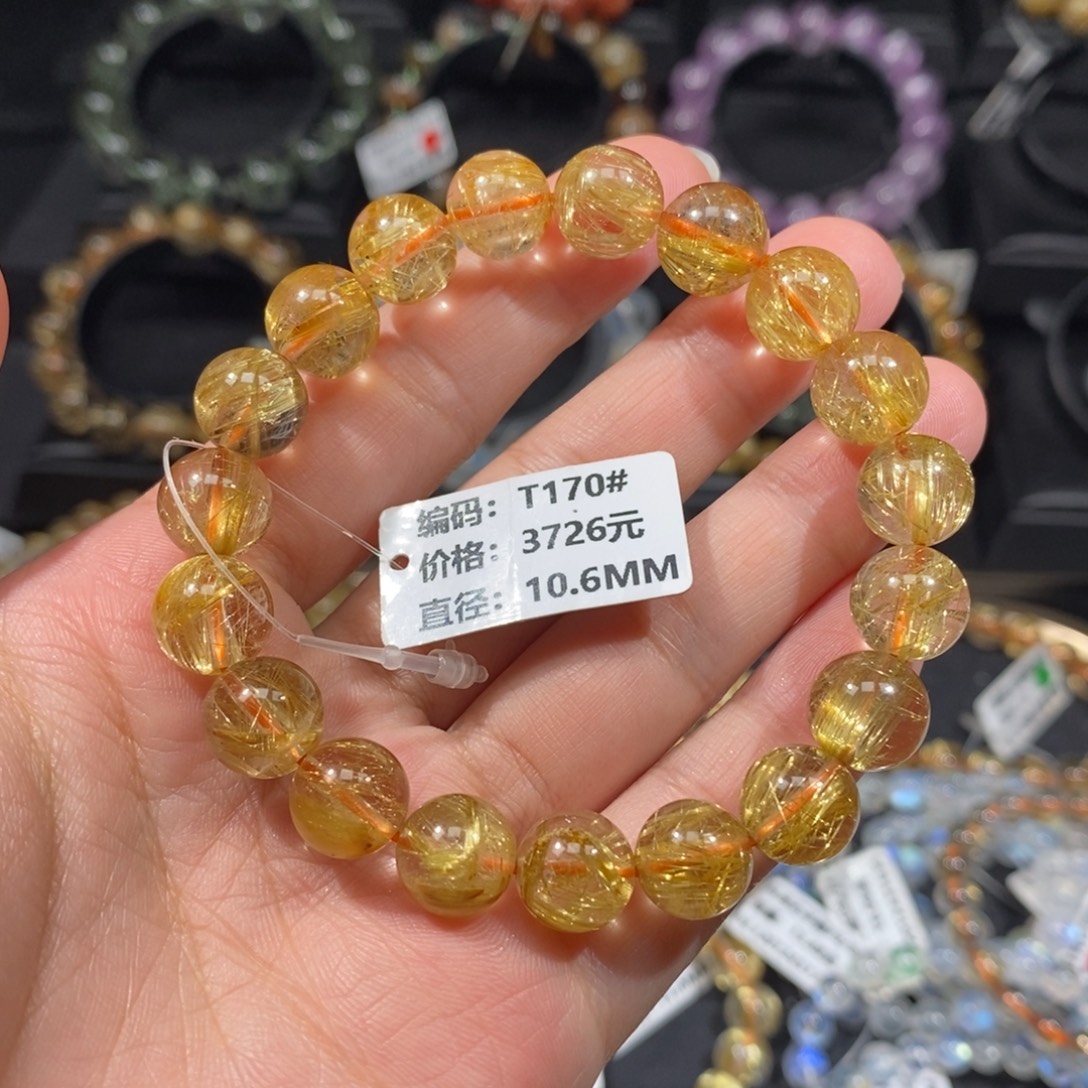 天***人手链发晶未镶嵌T170# 10.6mm