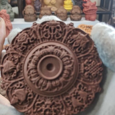 泥塑罗*龙涎玫瑰香方佛家八宝微瑕